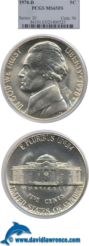 image for: 1978-D 5c PCGS MS65 FS