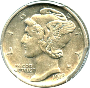 image for: 1918-D 10c PCGS XF45
