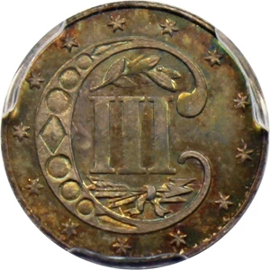 image for: 1865 3cS PCGS/CAC MS66