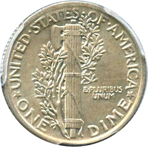 image for: 1919 10c PCGS AU58