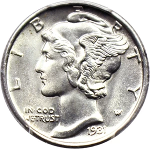 image for: 1931-S 10c PCGS MS64 (Retro OGH)