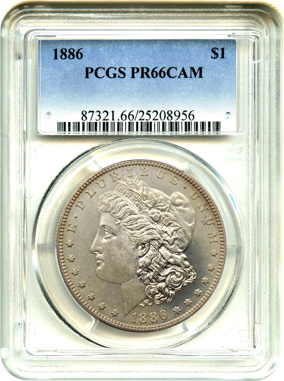 image for: 1886 $1 PCGS Proof 66 Cameo