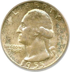 image for: 1955 25c PCGS MS66