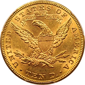 image for: 1886 $10 PCGS MS62