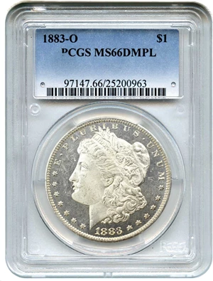 image for: 1883-O $1 PCGS MS66 DMPL