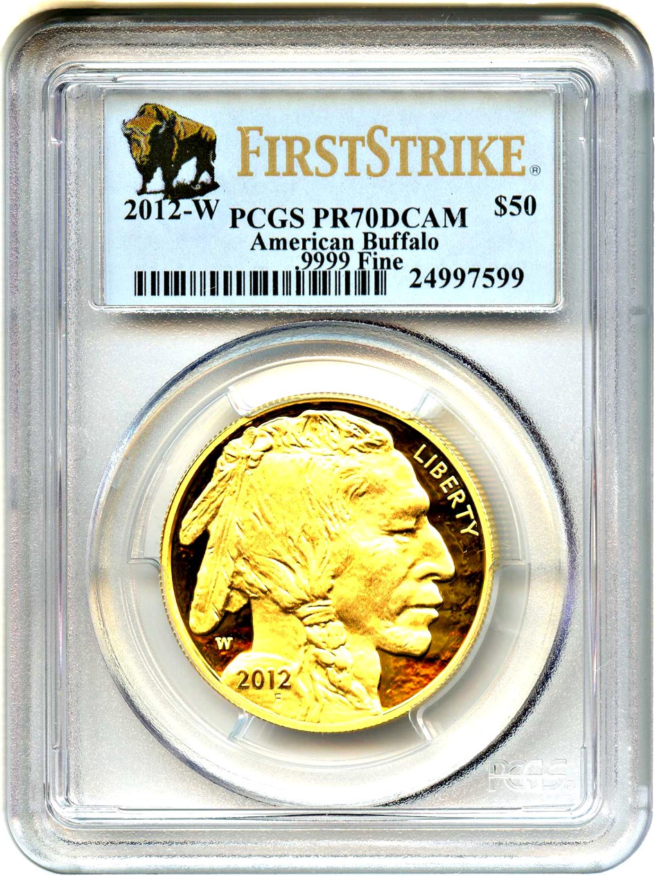 image for: 2012-W American Buffalo $50 PCGS Proof 70 DCAM (First Strike)