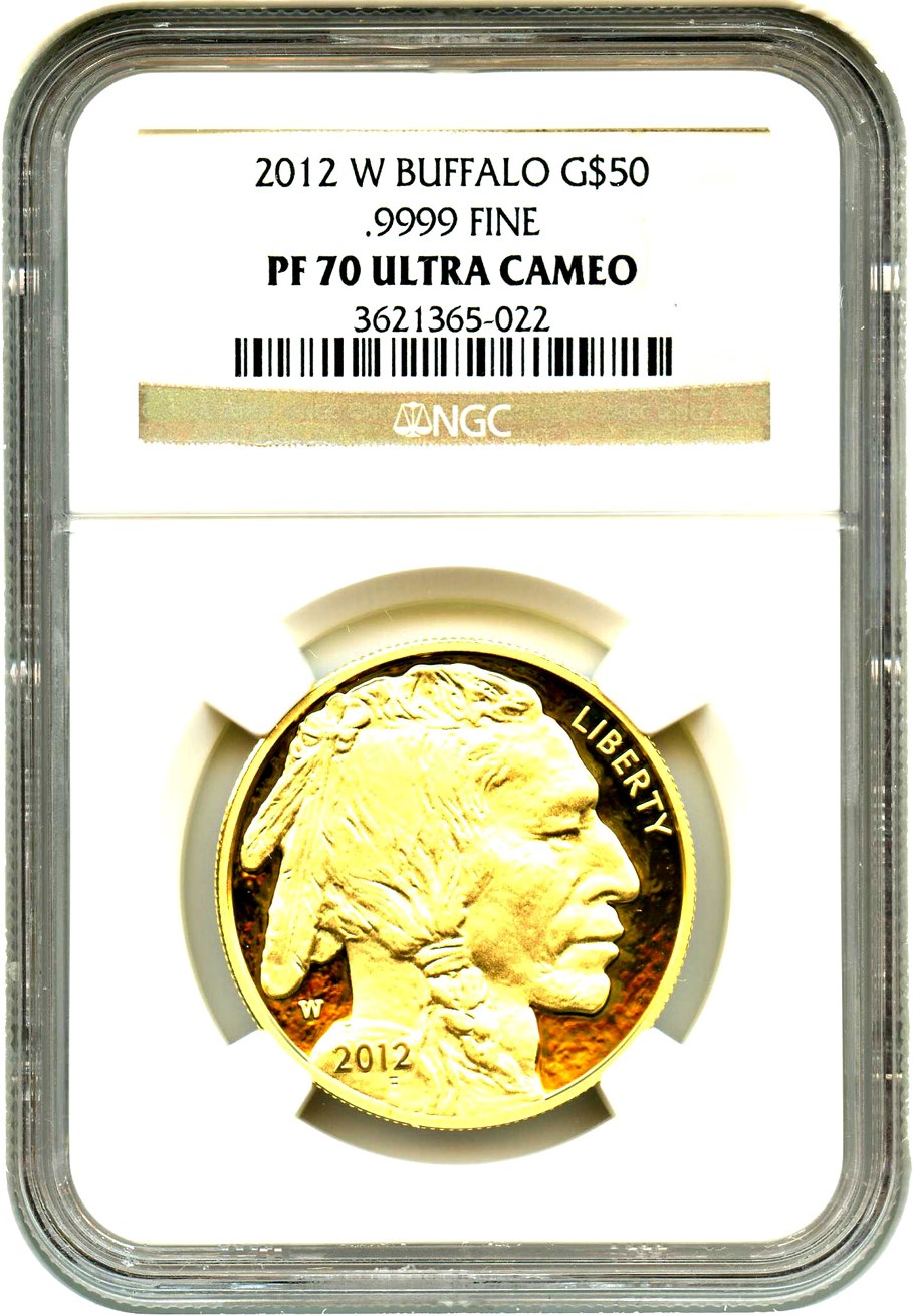image for: 2012-W American Buffalo $50 NGC Proof 70 UCAM