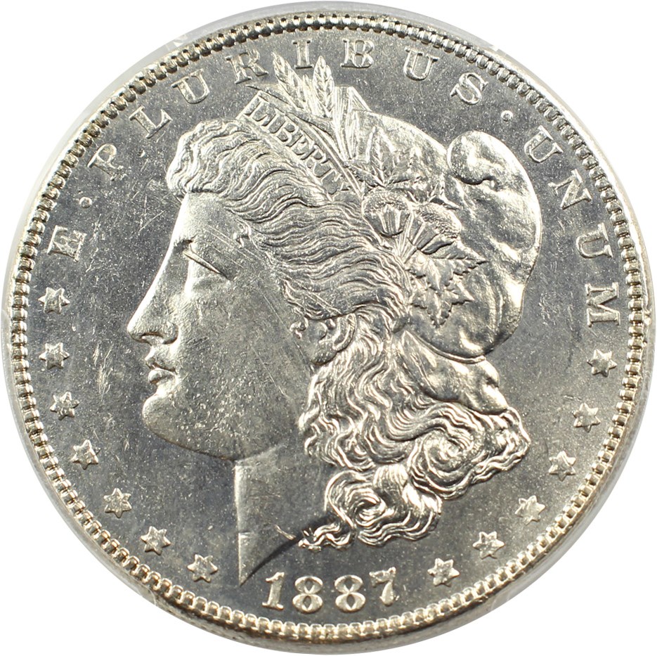 image for: Top 100 VAM: 1887/6 $1 PCGS MS64 PL (VAM-2, 7/6)