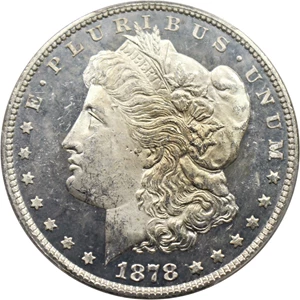 image for: 1878 7/8TF $1 PCGS MS64 DMPL (Strong)