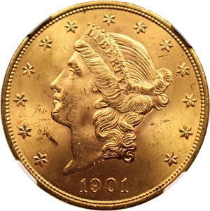 image for: 1901 $20 NGC MS64