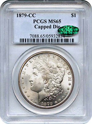 image for: 1879-CC $1 PCGS/CAC MS65 (Capped Die)