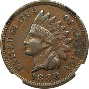 image for: 1888/7 1c NGC AU50 BN (FS-301)