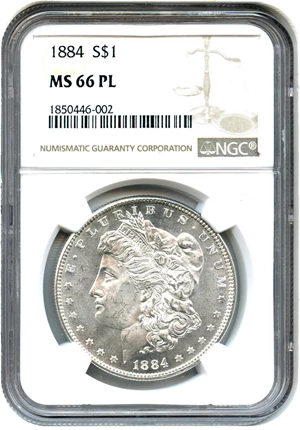 image for: 1884 $1 NGC MS66 PL