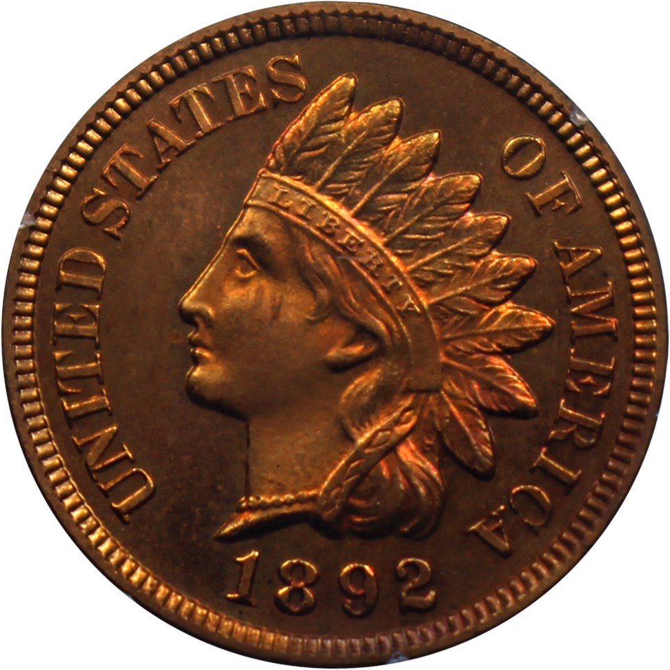 image for: 1892 1c PCGS Proof 65 RD (OGH Rattler Holder)