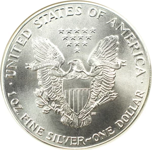 image for: 1986 Silver Eagle $1 NGC MS70