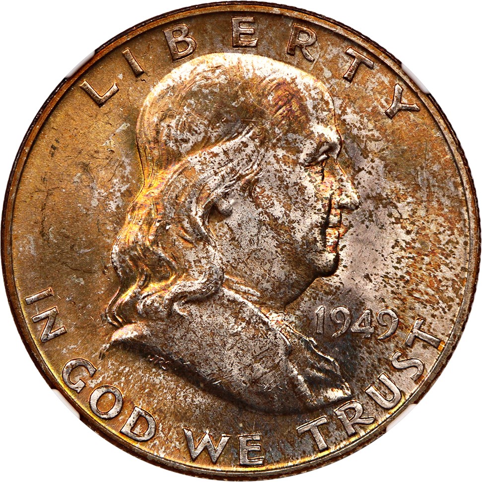 image for: 1949-D 50c NGC MS64