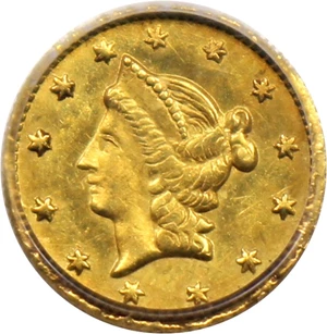 image for: 1853 Cal. Gold 50c PCGS MS63 (BG-430)
