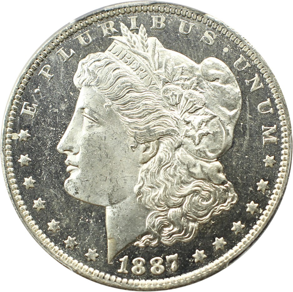 image for: 1887-O $1 PCGS/CAC MS64+ DMPL (Retro OGH)