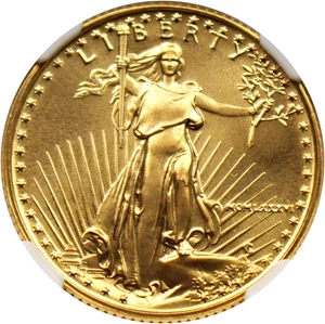 image for: 1986 Gold Eagle $10 NGC MS69 (First Year of Issue)