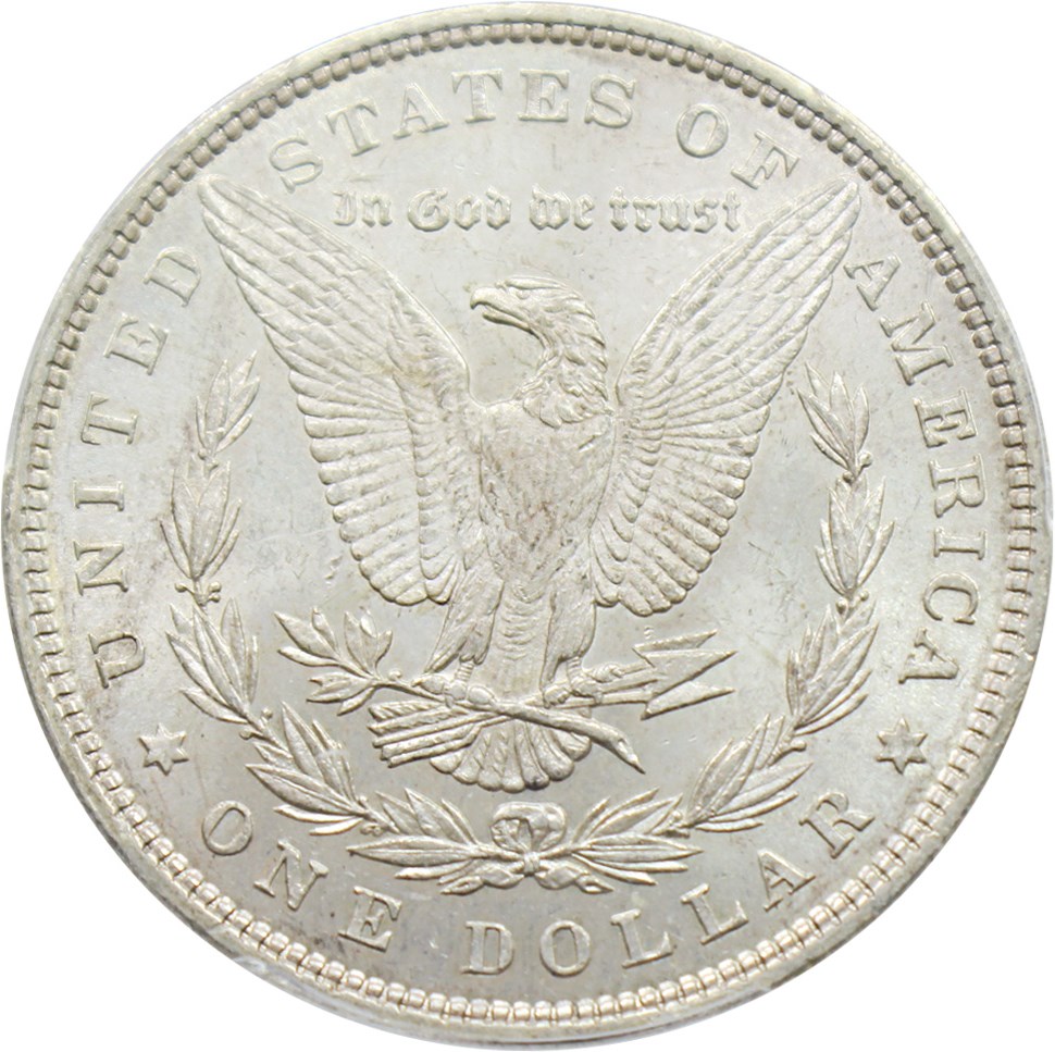 image for: 1880 $1 PCGS/CAC AU55 (VAM-23, 80/79) *Gold CAC*