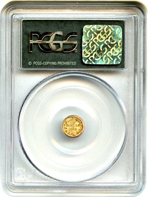 image for: 1868 Cal. Gold 25c PCGS MS62 (BG-806, OGH)