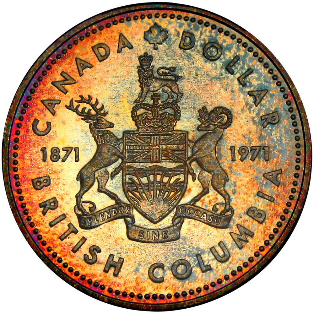 1971 $1 British Columbia MS