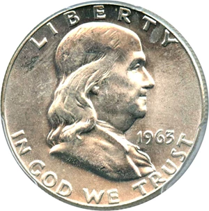 image for: 1963 50c PCGS MS65 FBL