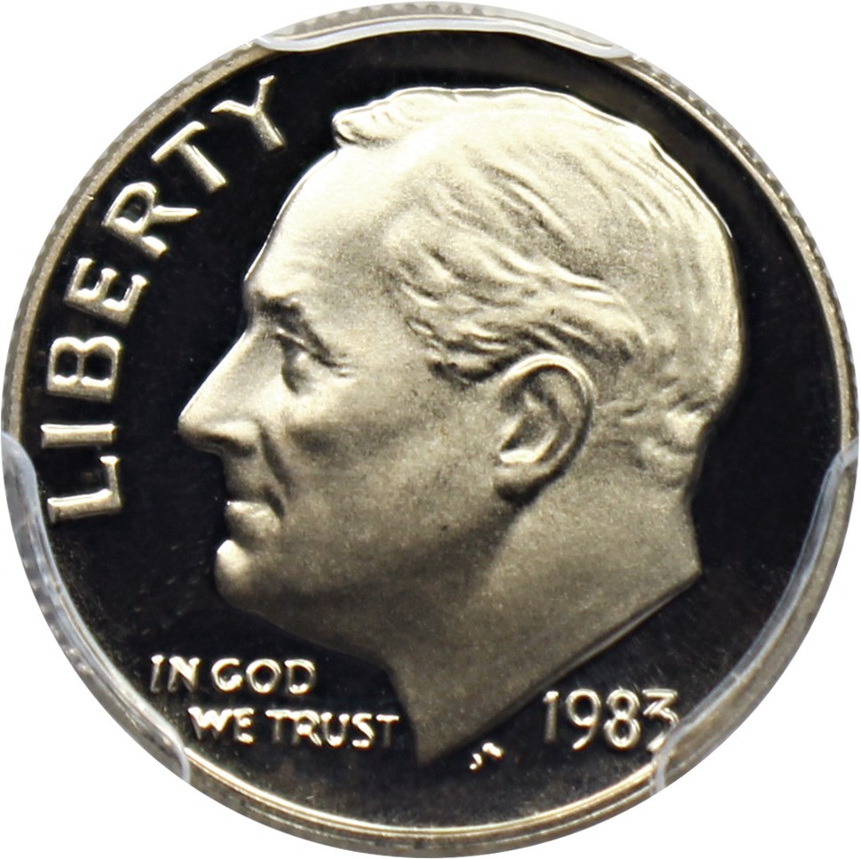 image for: 1983 No S 10c PCGS Proof 68 DCAM