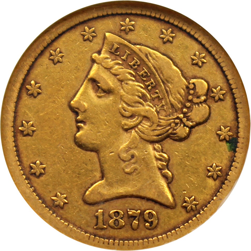 image for: 1879-CC $5 NGC VF30