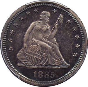 image for: 1885 25c PCGS/CAC Secure Proof 65