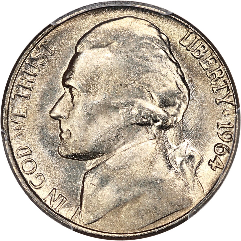 image for: 1964-D 5c PCGS MS66