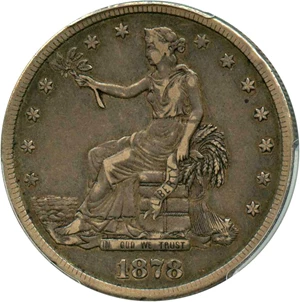 image for: 1878-CC Trade$ PCGS/CAC VF35