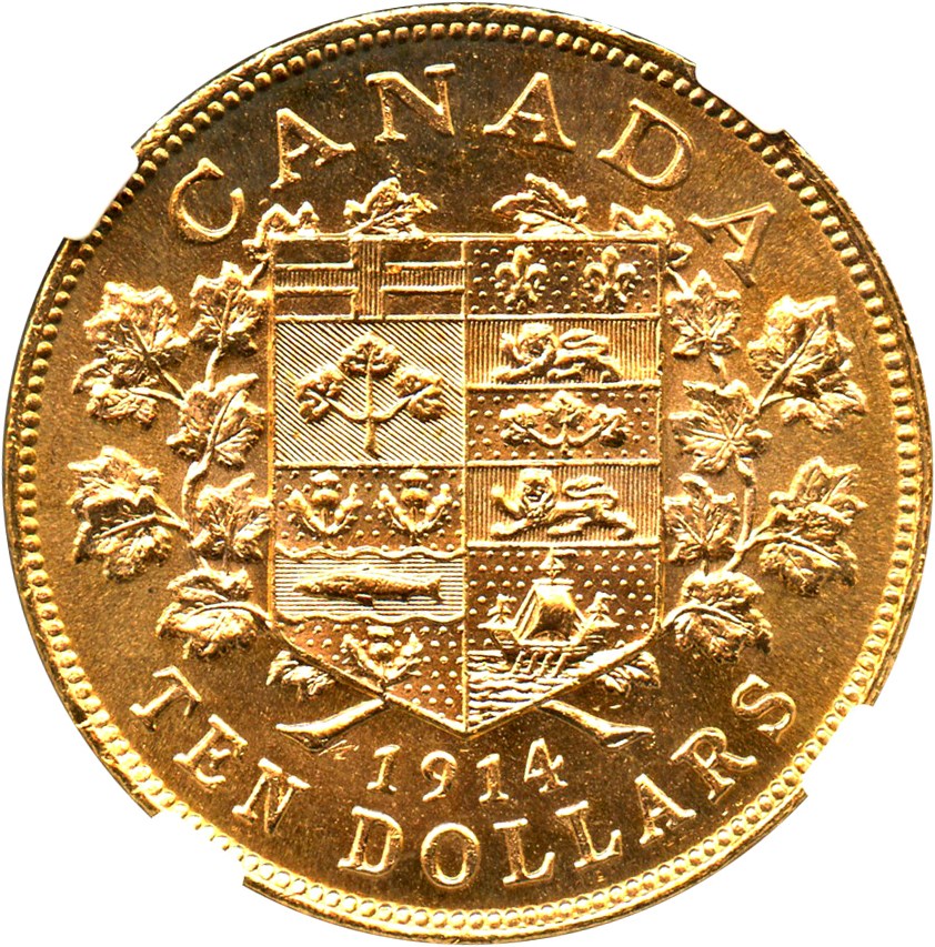 image for: Canada: 1914 $10 NGC MS63 (KM-27, Bank of Canada Hoard)