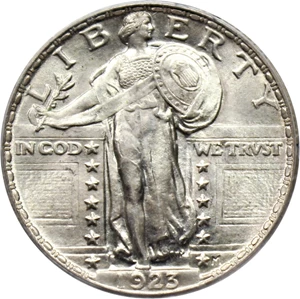 image for: 1923 25c PCGS MS65 FH