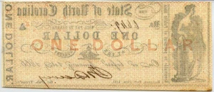 image for: North Carolina, Raleigh $1 Oct. 16th, 1861 PMG MS63 (NCCR38)