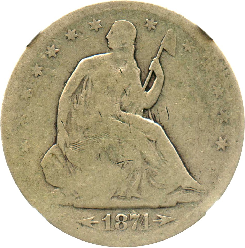 image for: 1874-S 50c NGC Good-04 (Arrows)