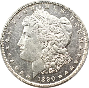 image for: 1890 $1 PCGS MS62 PL