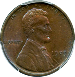 image for: 1909 Lincoln 1c PCGS MS64 BN