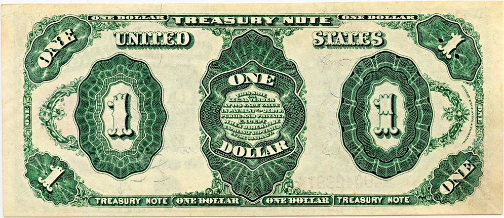 image for: FR. 351 1891 $1 Treasury Note PCGS About New 55 (Apparent)