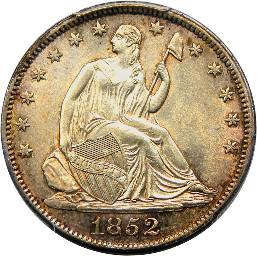 image for: 1852 50c PCGS MS61