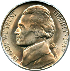 image for: 1939-S 5c PCGS MS67 (Reverse of 1938)
