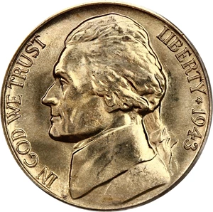 image for: 1943-D 5c PCGS MS66