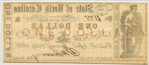 image for: North Carolina, Raleigh $1 Oct. 16th, 1861 PMG MS63 EPQ (NCCR38)