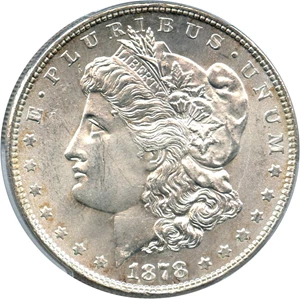 image for: 1878 8TF $1 PCGS UNC Details (Cleaning)