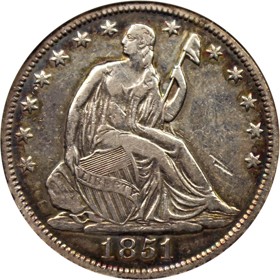 image for: 1851-O 50c ANACS VF30 Details (Cleaned)