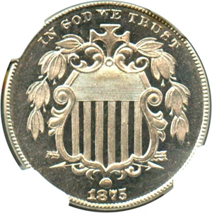 image for: 1875 5c NGC Proof 64 CAM