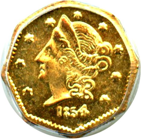 image for: 1854 Cal. Gold 50c PCGS MS63 (BG-305)