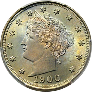image for: 1900 5c PCGS MS67