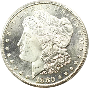 image for: 1880-S $1 PCGS MS66 PL (80/79)