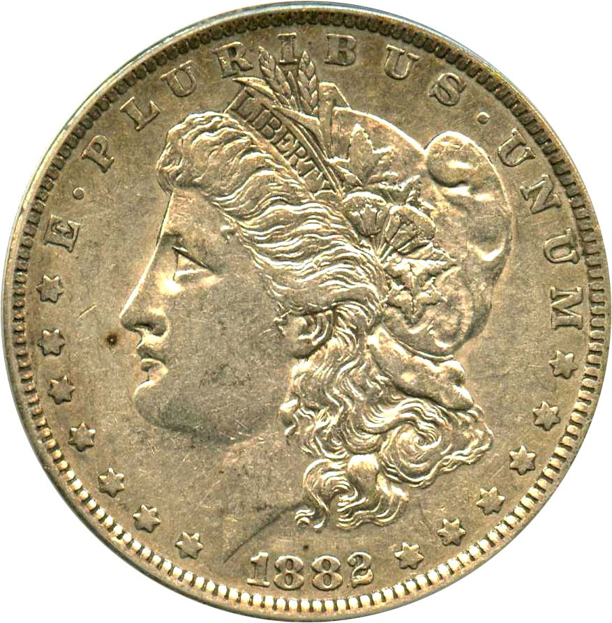 image for: 1882-O $1 PCGS AU50 (VAM-3, O/S Flush)